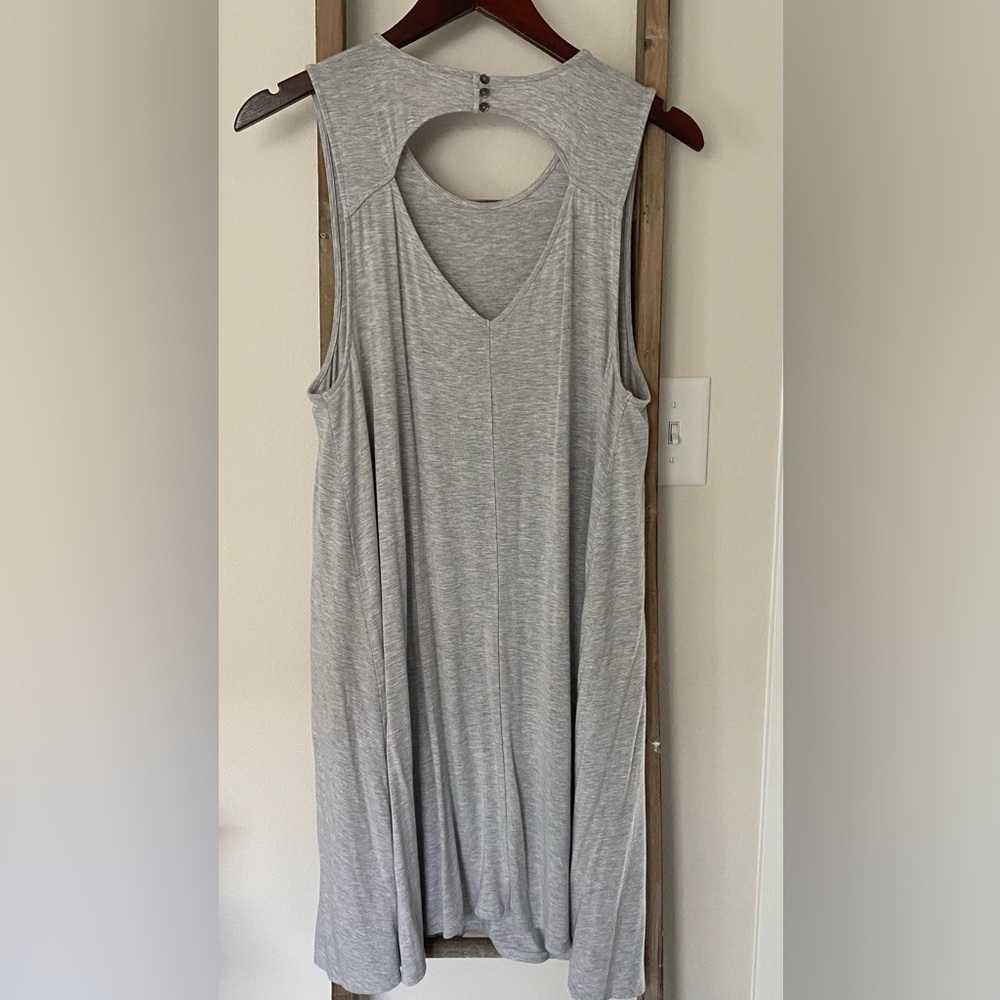American Eagle Outfitters - Heather Grey Sleeveless Swing Dress - Size Large - Picture 4 of 4